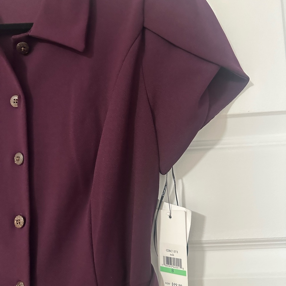 Calvin Klein Plum Midi Dress